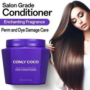 Conly Coco Fibronectin Hair Treatment Repair Conditioning Argan Oil Hair Mask Essence for All Hair Types 17.64 oz 500g Conditioner Haircare Repairing