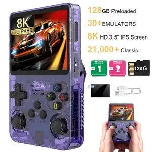 2026 New R36SP Retro Game Console, Handheld Game Console, Video Game Console, Portable Build, 128GB Storage, Ultra HD IPS Screen, Red/Blue/Black, Best Men'S Gift Set, Christmas Gift, Valentine'S Day Gift