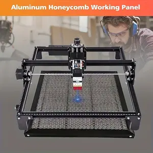Acmer Honeycomb Board Aluminum Alloy Working Panel, Enhanced Heat Dissipation & Desktop Protection, Compatible with Engraving Machines, Perfect Father's Day Gift!