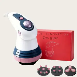 【Valentine's Day Gifts-SPA Massager】Adults Handheld Electric Massager - 3 Interchangeable Heads, Deep Tissue Cellulite Massager for Muscle Tension Relief, Better Sleep, Gentle Lymphatic Circulation Care, Easy to use, Home Spa Beauty Device for Women