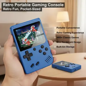 Portable Retro Gaming Console - Mini Handheld Video Game Player with 400 Built-In Classic Games Rechargeable
