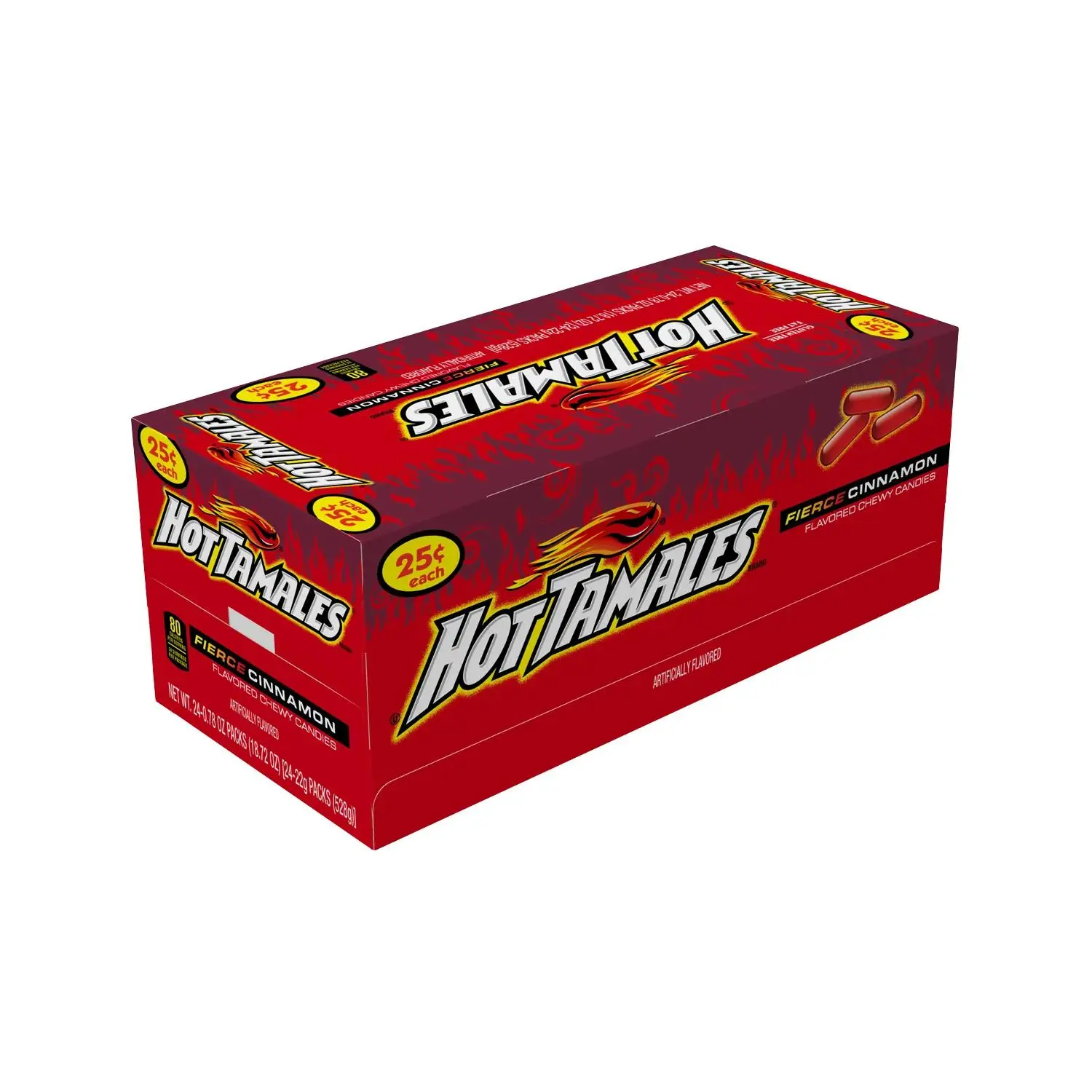 Hot Tamales Fierce Cinnamon Candies - 24 Pc.