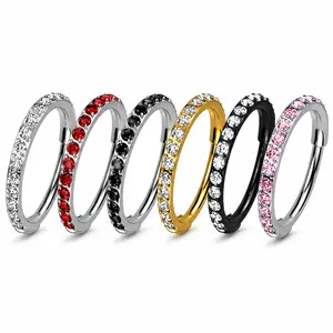 Titanium Hinged Nose Hoop