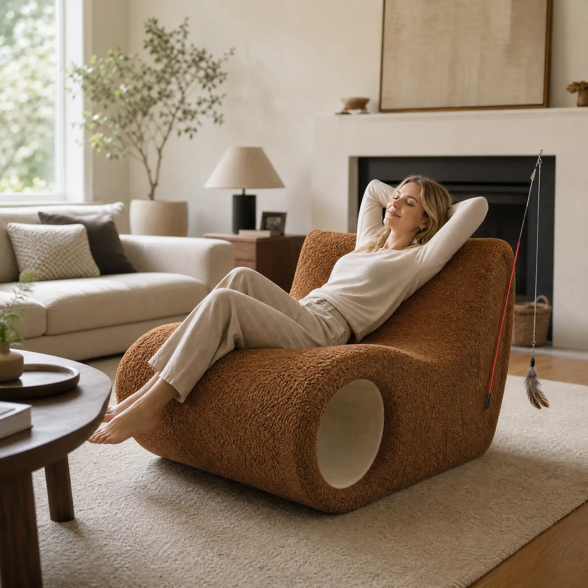 Ergonomic Large Bean Bag Chair - Corner Fireside Floor Couch for Adults, Suitable for Living Room & Office  A sofa suitable for the corner of a living room or bedroom.