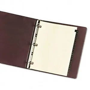 Avery 25180 Copper Reinforced Leather Tab Dividers 25-Tab A-Z Letter Black 25 per Set