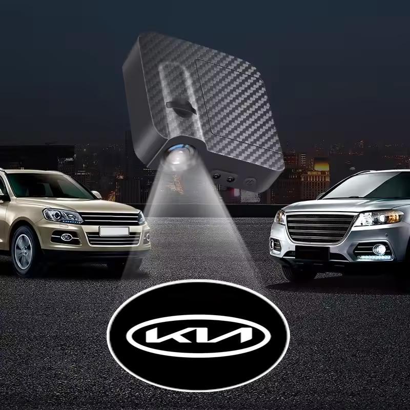 Led Car Door Welcome Lights For KIA KN Logo Laser Projector Decor Lamp