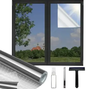 Blackout Window Cover Window Tint Kit, Heat Blocker & Privacy Film See Out Not In, One Way Protection
