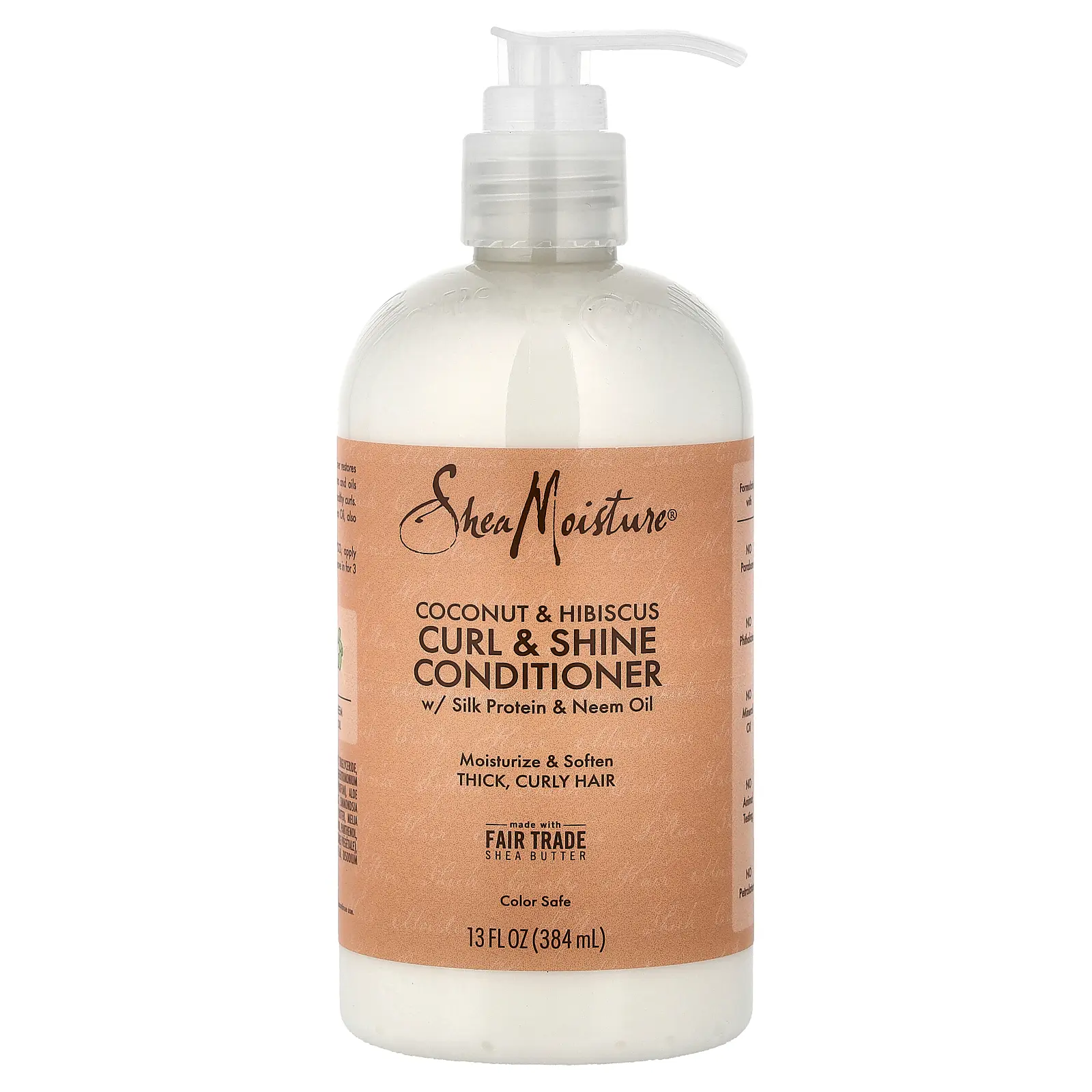 SheaMoisture Curl & Shine Conditioner, Coconut & Hibiscus, 13 fl oz (384 ml)
