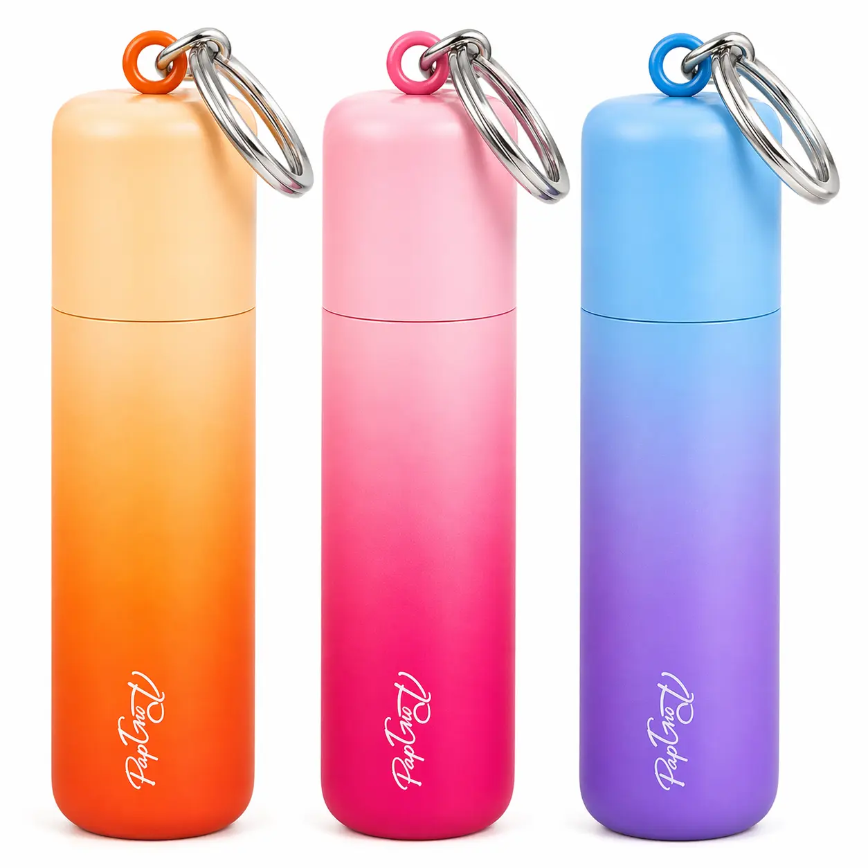 Chapie OG | Vacuum Insulated Lip Balm Keychain Holder, Prevents Melting & Messes Stainless Steel Thermal Container Insulation Leakproof Gloss Gloss Lipgloss Lipgloss Lipstick