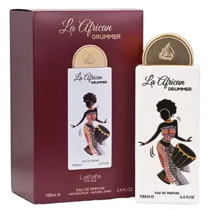 Lattafa Pride La African Drummer Eau de Parfum, Amber Vanilla & Coconut Unisex Fragrance Spray, 3.4 fl oz / 100 ml