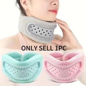 Breathable Neck Support Gear - Adjustable Posture Correction Device Posture Straightener to Prevent Shoulder Slouching, Features a Collar Support Design, Portable and Lightweight for Travel, Office Use, and Home