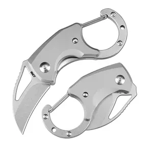 CJRB Anansi Multitool Folding Utility Knife with AR-RPM9 Claw Blade G10 Handle,Small Karambit Pocket Knife, Compact Keychain Box Cutter for Hunting Military Camping Self Defense EDC fathersdaygift