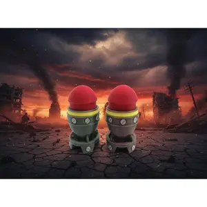 Mini Nuke Fidget Clicker | 3D Printed Tiny Atomic Bomb Button