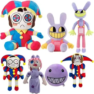 The Amazing Digital Circus Pomni Jax Plush Toy Anime Cute Theater Rabbit Doll StuffedCartoon Clown Christmas Kids Gifts popular