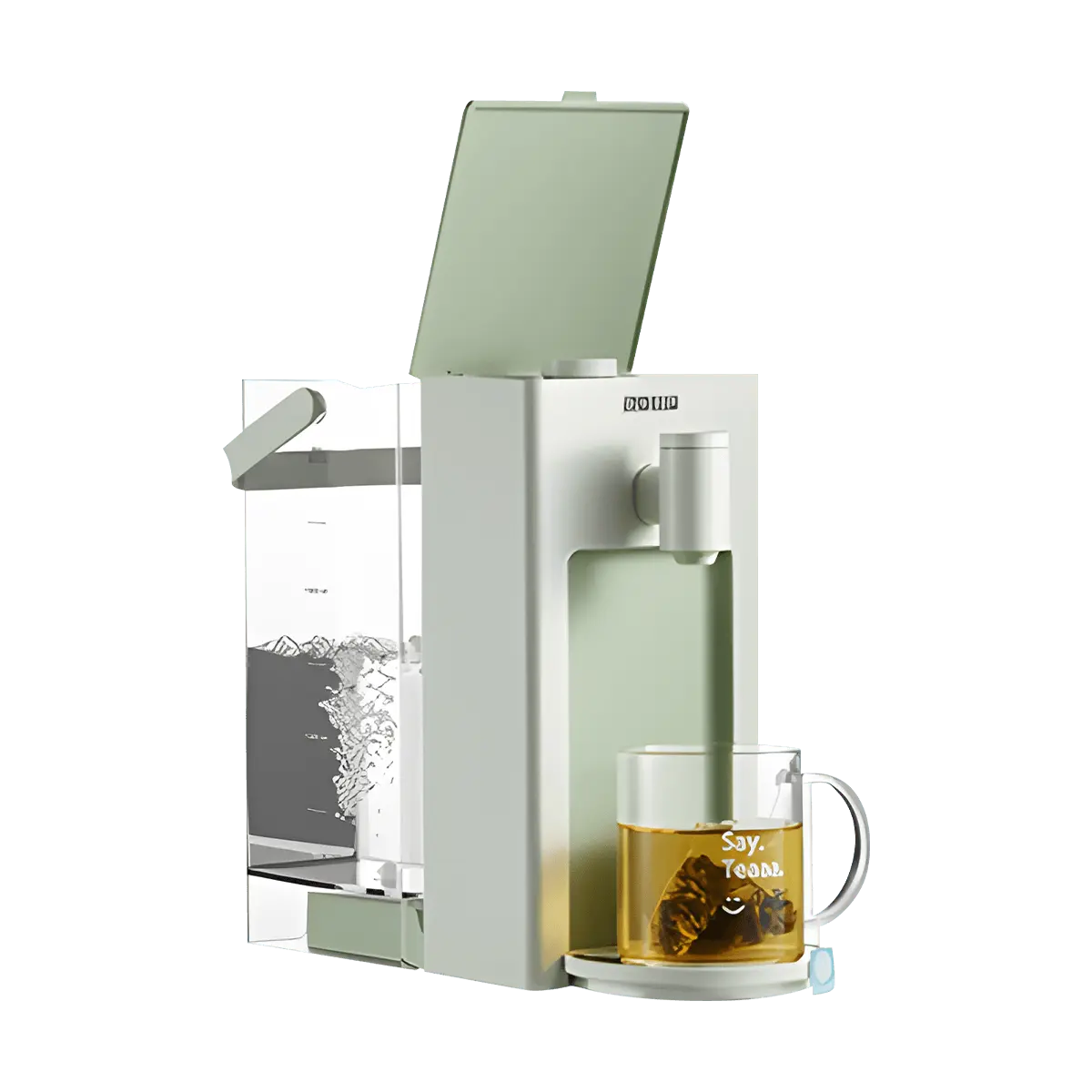 BUYDEEM Instant Hot Water Dispenser - 3L Desktop Kettle, 1600W, 8 Temp Settings, 5 Water Volumes, Easy Clean, Sage Green S9013