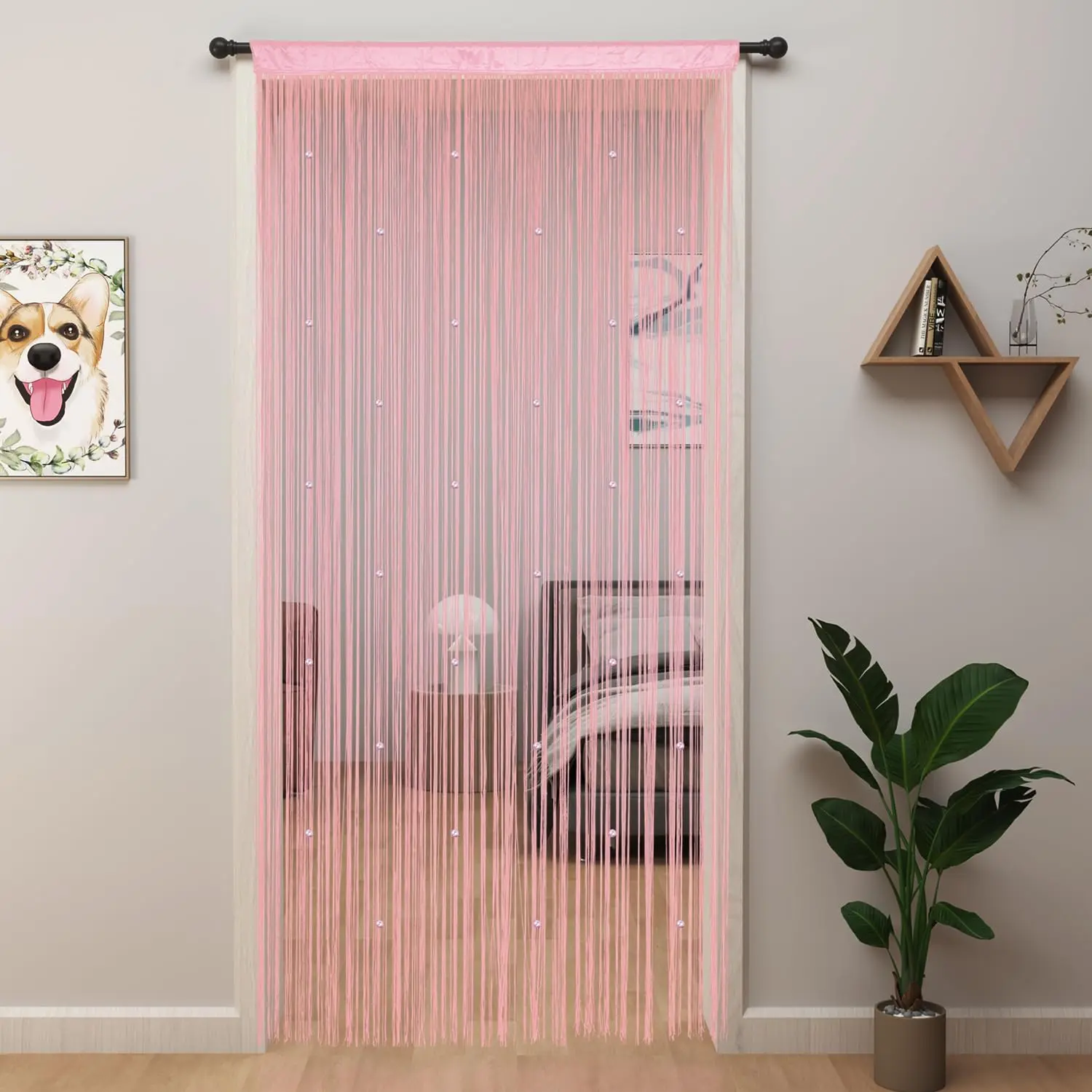Beaded Curtain Beaded Curtains for Doorways Crystals Suitable for Interior Decoration and Partitions Hippy Closet Curtains