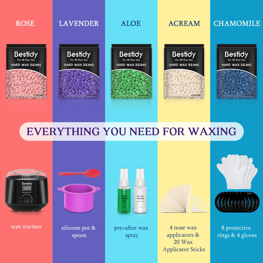 Bestidy waxing kit women and men wax at home Bestidy waxing kit women and men wax at home