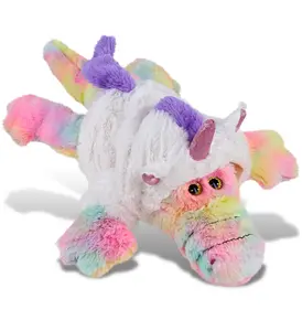 PLUSH UNICORN - SUPER-SOFT PLUSH - RAINBOW ALLIGATOR LARGE 17"