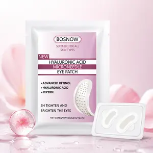 2-Hour Microneedle Eye Patches, Hyaluronic Acid Under Eye Mask, Deep Hydration for Puffy Eyes, Dark Circle Corrector, Self Care Gifts for Women gold