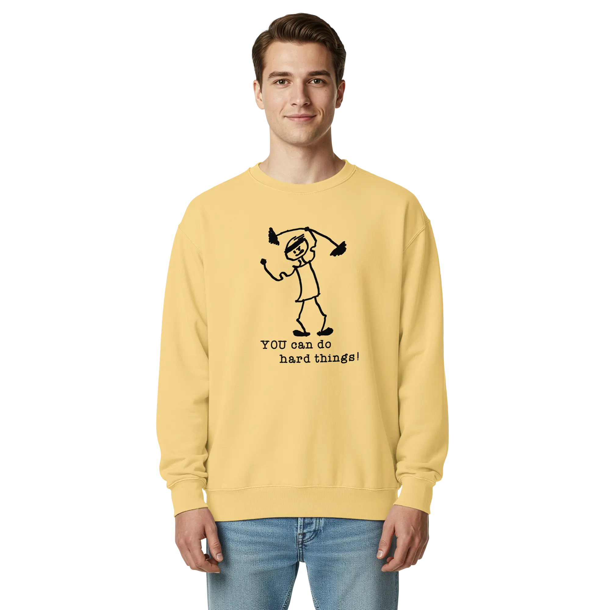 Unisex garment-dyed sweatshirt