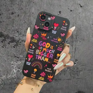 Cartoon Lattern Pattern Phone Case Casing, Cute Protective Anti-drop Phone Protector Cover, Shockproof Protective Cover, Phone Accessories Compatible with iPhone 16 15 14 13 12 Pro Max