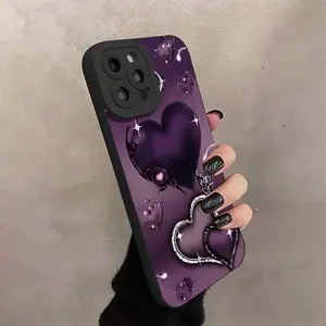 Heart Pattern Phone Case Casing, Anti-drop Smartphone Cellphone Protective Case, Total Protective Shockproof Mobile Phone Cover for iPhone 11 12 13 14 15 16 Pro Max/Pro/Plus, Phone Decoration, Accessories
