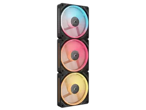 CORSAIR iCUE LINK LX120-R RGB 120mm PWM Reverse Fans Starter Kit – Reverse Fan Blade -  Dual Light Loops - Easy iCUE LINK Connectivity - Magnetic Dome Bearing
