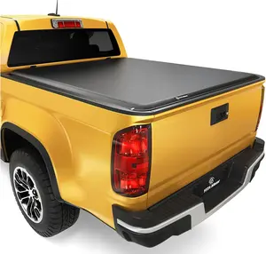 6.2ft Soft Roll Up Truck Bed Tonneau Cover Compatible with 2015-2022 Chevy Colorado/GMC Canyon, Fleetside 6.2 ft Bed