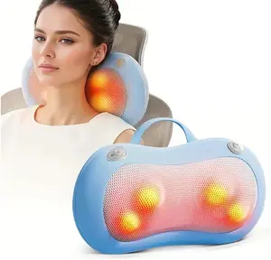 【Deal】Shiatsu Neck and Back Massager, Electric Shoulder Massager, Pain Relief, Deep Tissue -   Deep Tissue Kneading Massager for Waist/Tummy/Neck, Back, Shoulder, Foot, Leg Massage,  with Heat, Electric Massage Pillow Perfect Gift Comfort