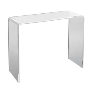 VEVOR Acrylic Console Table,  Clear Acrylic End Table, Transparent Acrylic Side Table 37.95x15x29.13 inch, for Foyer, Living Room, Dining Room