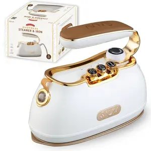 SALAV IS-900 Retro Edition Duopress Steamer and Iron Pearl