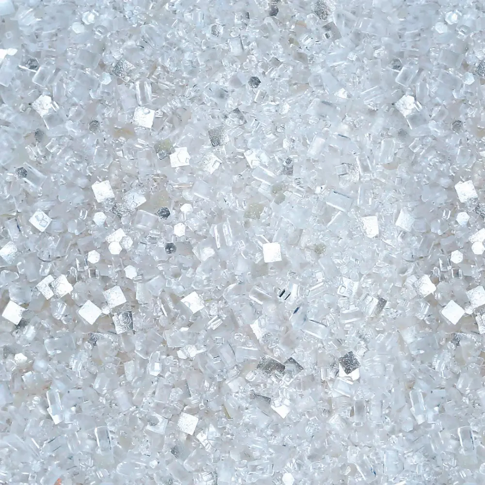 Diamond Glittery Sugar™ - White Sugar with Edible Pearly White Glitter, Ideal for Baking and Baking Supplies