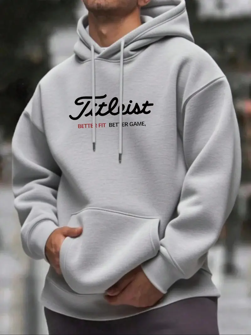 Unisex Hooded Golf Sweatshirt, Long Sleeve Fitted Design, Casual Sporty Style, Ideal Gift for Golf Enthusiasts, Fall & Winter Wear