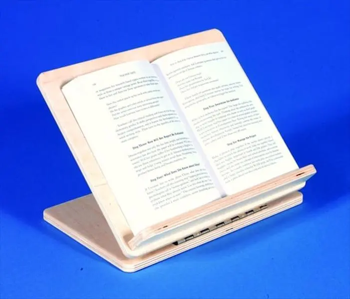 Abilitations 015138 Sturdy Wood Adjustable Portable Slant Board Book Buddy - 9x12 in, 4 Different Angles, Expert-Designed for Classroom Children