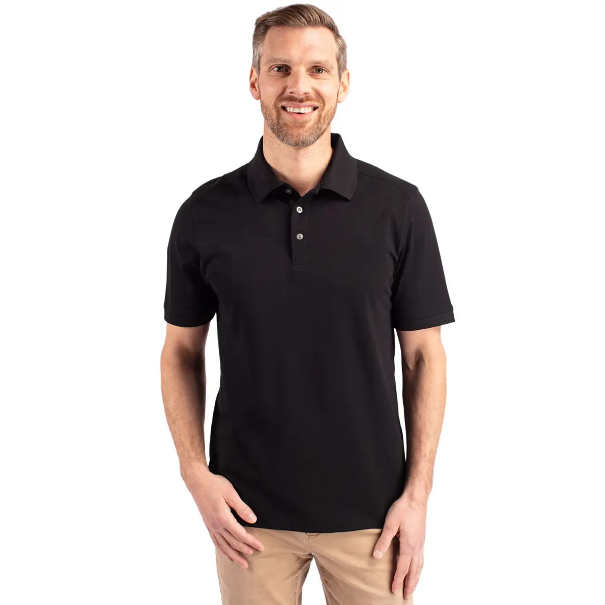 Cutter & Buck Advantage Tri-Blend Pique Mens Polo Shirt