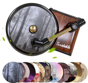 12 Pack Car Air Freshener, Record Player Swivel Design Car Air Vent Clip, Record Player Memories of the Classic CD Era, Unique Car Interior