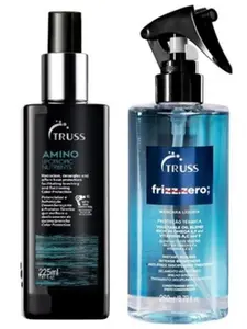 Truss Amino Miracle Heat Protectant Spray with Truss Frizz Zero Bundle