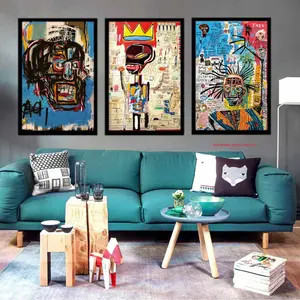 3-Piece Set, Street Art Modern Abstract Painting Poster Prints Wall Decor Artist Blueprint Canvas Artwork Suitable for Living Room, Bedroom, Bathroom, Office Home Decor Frameless