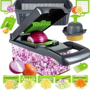 Vegetable Chopper and Slicer, Onion Chopper, Garlic Cutter - Versatile Cutting Tool for Food Preparation Kitchen Utensils Chopping pro onion