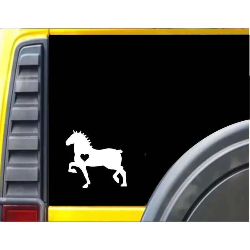 Draft Horse Little Heart Decal Sticker *J475*