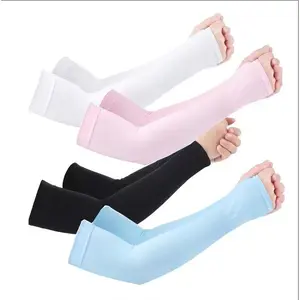 2 Pairs of UV-Protective Cooling Arm Sleeves for Men & Women, UPF 50 Cooling Sports Compression Sun Sleeves for Men, Women, and Youth, Tattoo Cover-Up