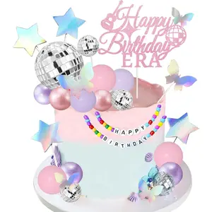 Cake Toppers Singer Birthday Cake Decorations for Girls Birthday Party Music Fans Lover Party Supplies