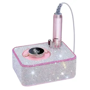 Electric Nail Drill 35000 RPM, Professional Rechargeable Nail File Kit, Nail Drill Machine, Acrylic Nail Kit for Any Manicure, Pedicure, Ideal Nail Art Tools, Designed for Salon for Gifts for Women, Home