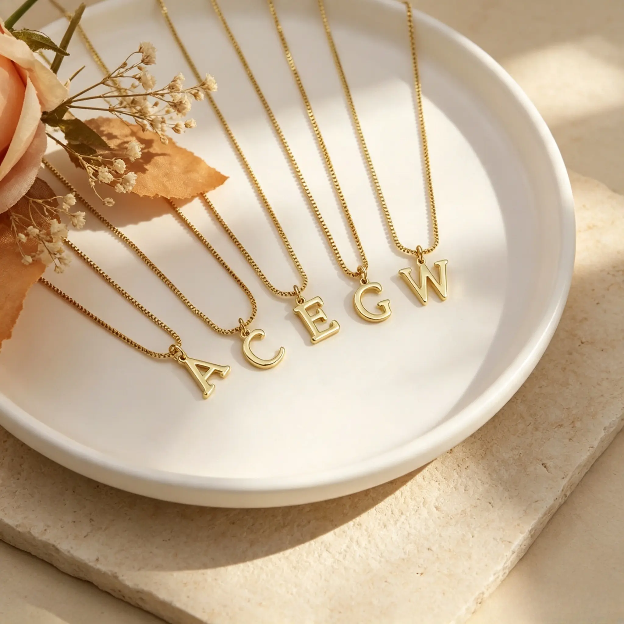 Gold Initial Dainty Letters Necklace for Women Gold Plated Letters alphabet detail Pendant Fashion Alphabet Tiny A-Z Pendant ChokerNecklace Trendy Cute Personalized MonogramName Necklace Gold Jewelry Necklace for Teen Girls Gift