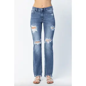 Judy Blue Destroy Straight Leg Jeans
