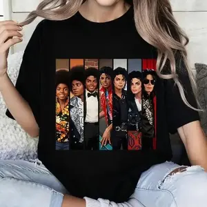 100 Percent Cotton Fashion Statement T-Shirt Michael Jackson Evolution Design Summer Wear Gift For Music Lovers # Michael Jackson # Jaafar Jackson # biopic # music legend