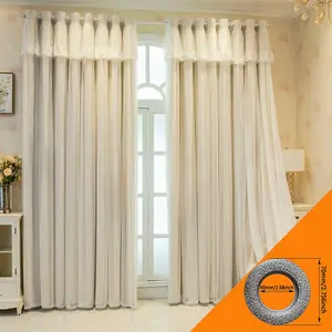 2pcs Style Lace Curtain Set, High-End Two-Layer Lace Sheer Curtains, Versatile Bedroom & Living Room Decor, Elegant Home Decoration