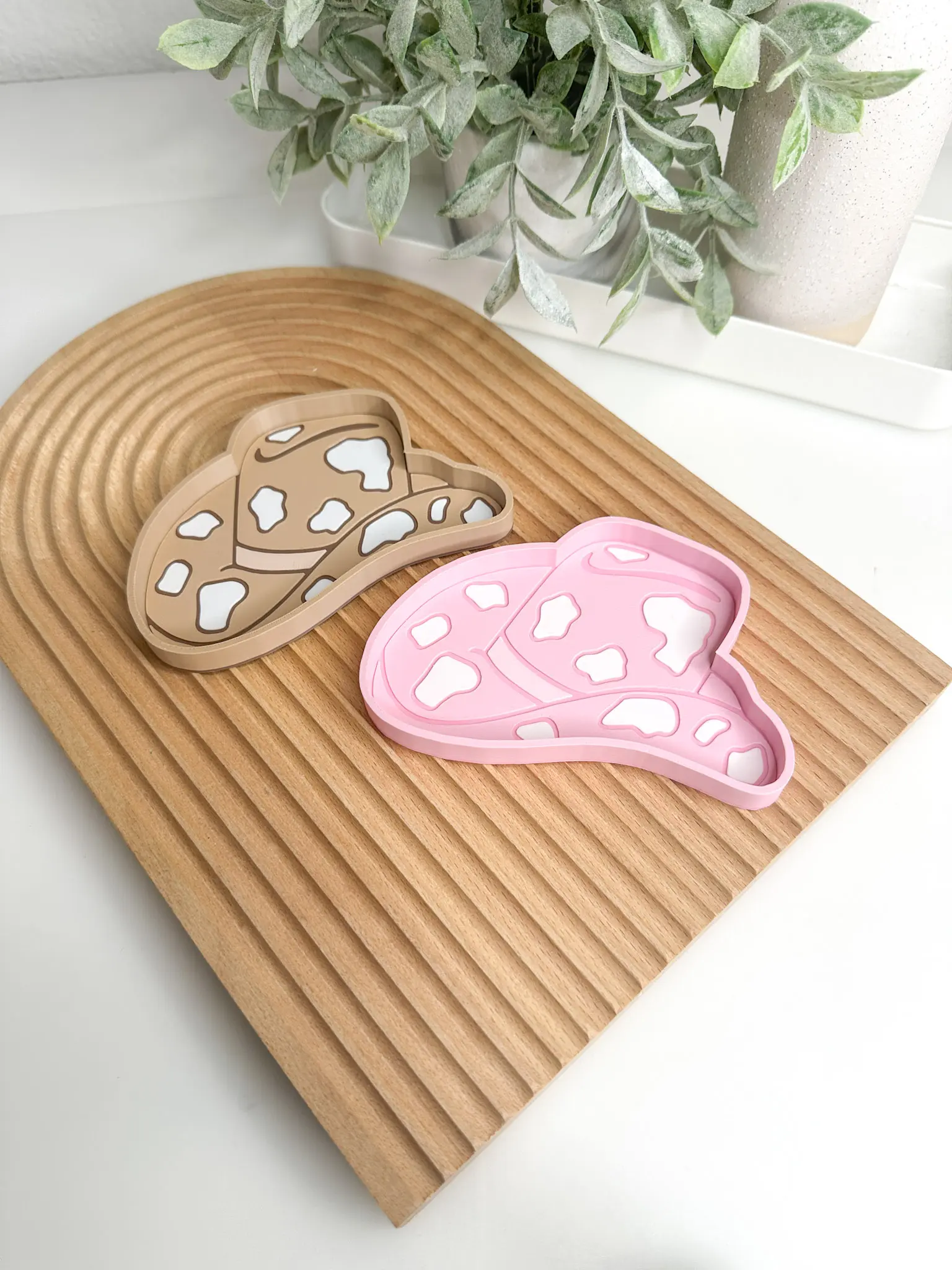 CowGirl Hat Tray Trinket Desk Organizer For Crafts & Office Space Organize Small Parts Paper Clips Beads Rhinestones Charms & Jewelry Pieces