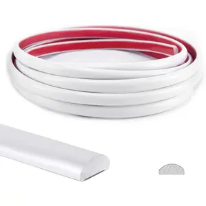 10 Ft Peel and Stick Trim for Backsplash Tile Edge, Self-Adhesive Liner for Corner Decor in White