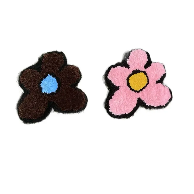 Multi-color Pink/Yellow and Brown/Blue Flower Coaster Set for Tabletop Protection and Decor